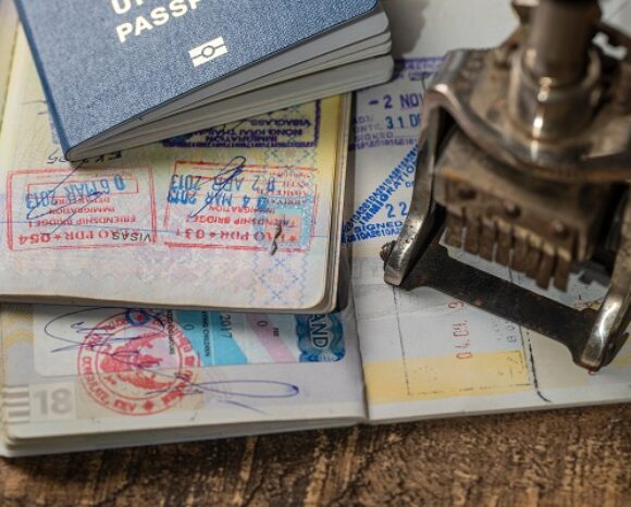 Grenzkontrolle und Reisepass