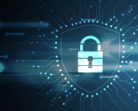 Cybersecurity and information or network protection. Future technology web services for business and internet project