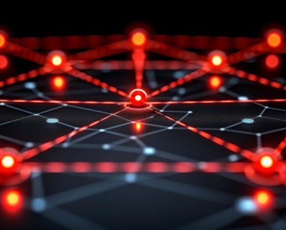 a smartphone infected with a mobile botnet, showing the coordinated network of compromised devices.