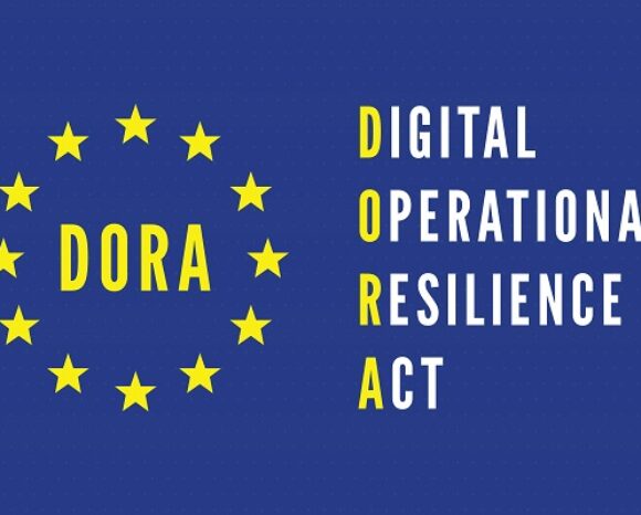 Vector illustration of Digital Operational Resilience Act abbreviation DORA