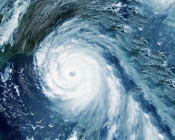 Hurricane from space.Elements of this image were furnished by NASA.