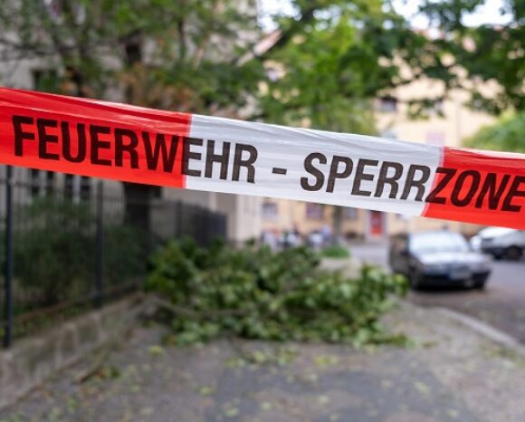 Feuerwehr Sperrzone