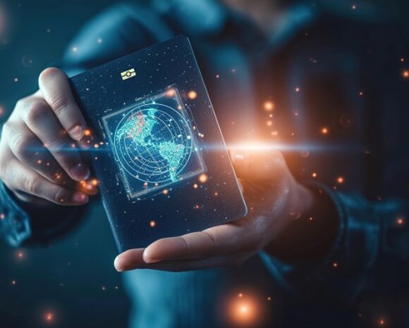 Futuristischer biometrischer Pass