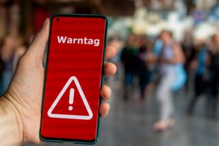 Warntag Warnung auf Handy