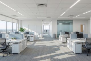 Modernes Büro mit Schreibtischen