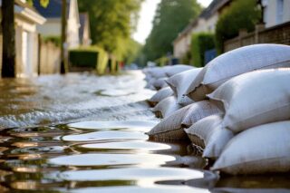 Sandsäcke für den Hochwasserschutz