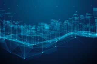 Global verbundenes Netzwerk, visualisiert