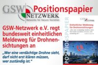 GSW-Netzwerk e.V. regt bundesweit einheitlichen Meldeweg für Drohnensichtungen an